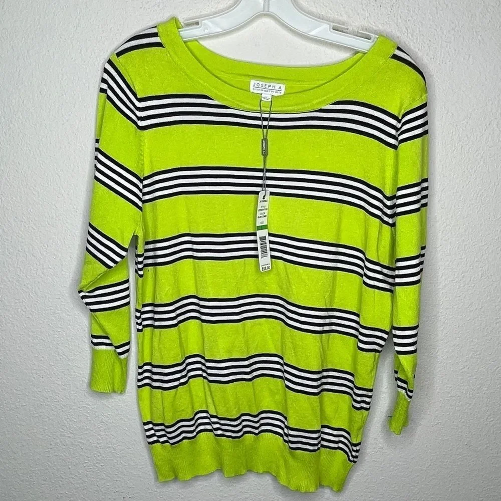 Joseph A Striped Sweater nwt‎ - Picture 6 of 8
